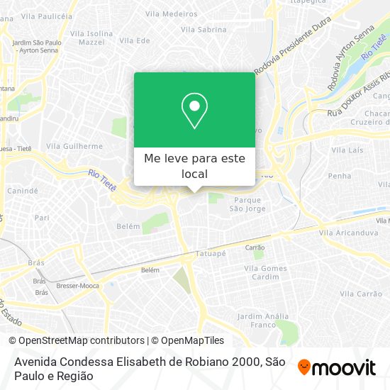 Avenida Condessa Elisabeth de Robiano 2000 mapa