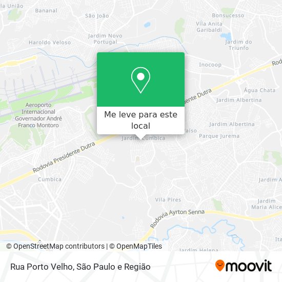 Rua Porto Velho mapa