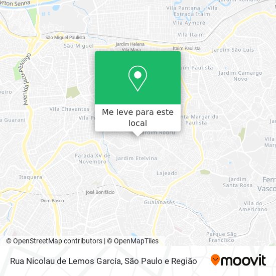 Rua Nicolau de Lemos García mapa