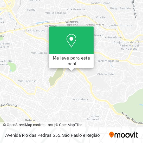 Avenida Rio das Pedras 555 mapa
