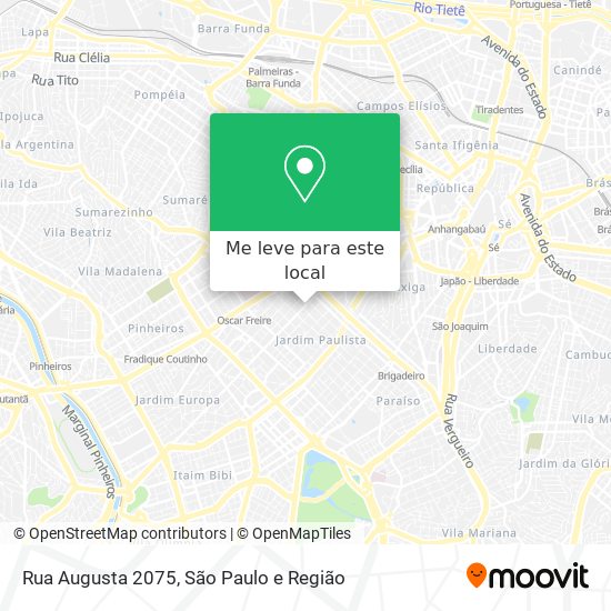 Rua Augusta 2075 mapa