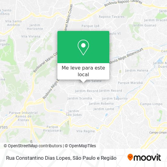 Rua Constantino Dias Lopes mapa