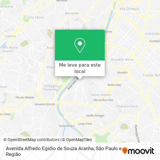 Avenida Alfredo Egídio de Souza Aranha mapa