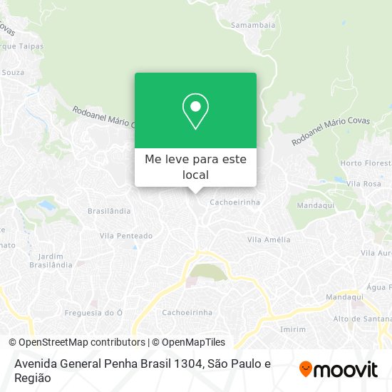 Avenida General Penha Brasil 1304 mapa