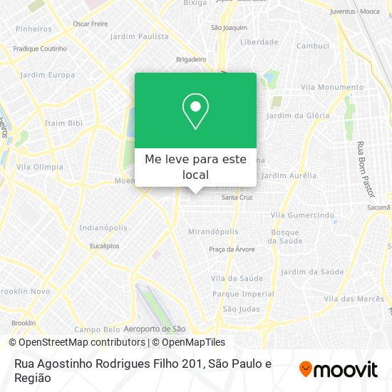 Rua Agostinho Rodrigues Filho 201 mapa