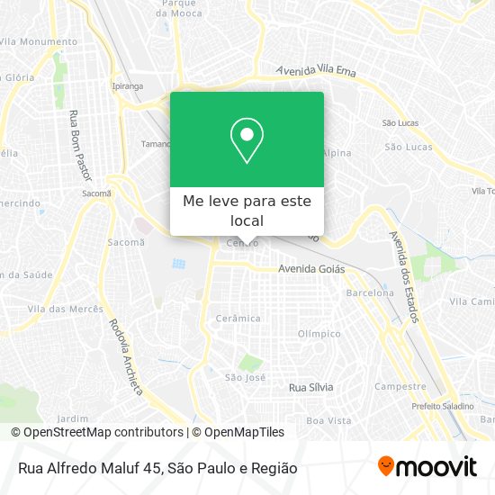 Rua Alfredo Maluf 45 mapa