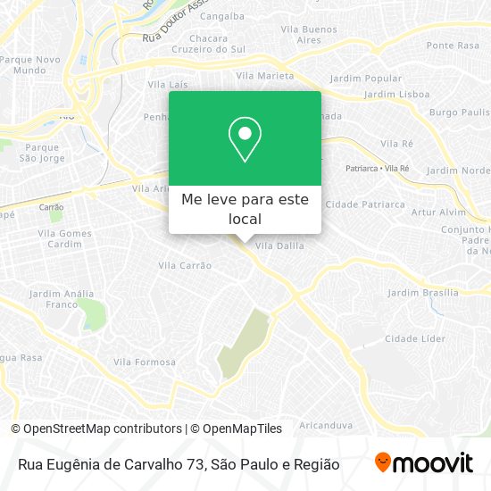 Rua Eugênia de Carvalho 73 mapa