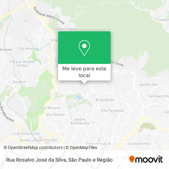 Rua Rosalvo José da Silva mapa