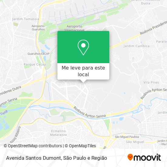 Avenida Santos Dumont mapa