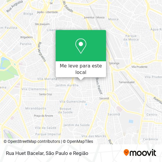 Rua Huet Bacelar mapa