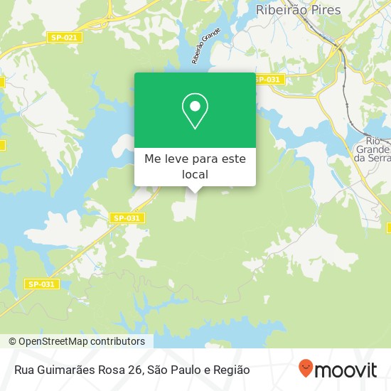 Rua Guimarães Rosa 26 mapa