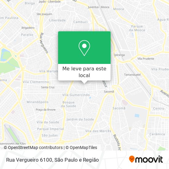 Rua Vergueiro 6100 mapa