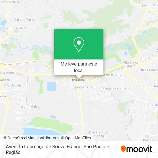 Avenida Lourenço de Souza Franco mapa