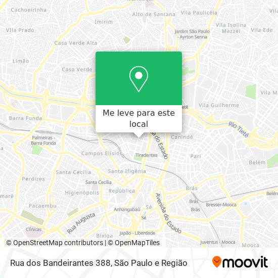 Rua dos Bandeirantes 388 mapa