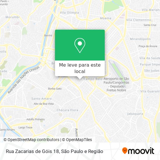 Rua Zacarias de Góis 18 mapa