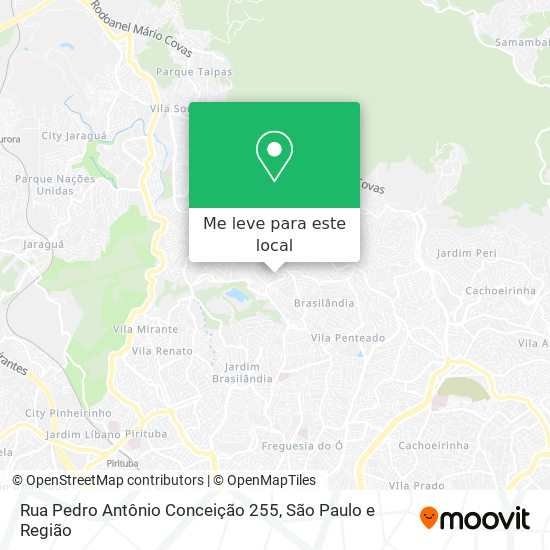 Rua Pedro Antônio Conceição 255 mapa