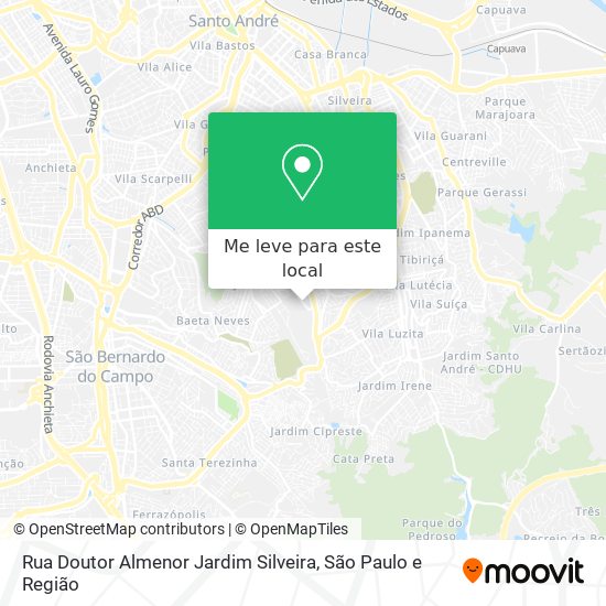 Rua Doutor Almenor Jardim Silveira mapa