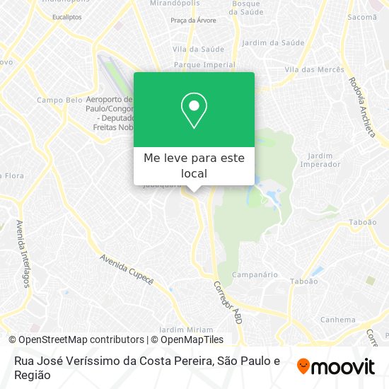 Rua José Veríssimo da Costa Pereira mapa