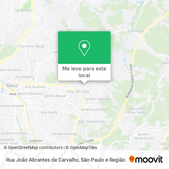 Rua João Abrantes de Carvalho mapa
