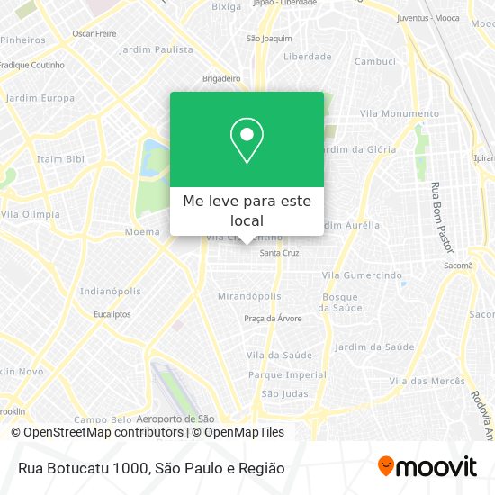 Rua Botucatu 1000 mapa