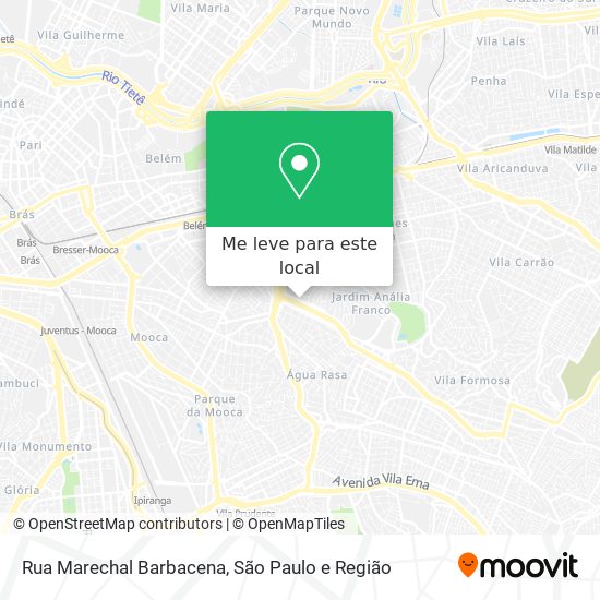 Rua Marechal Barbacena mapa