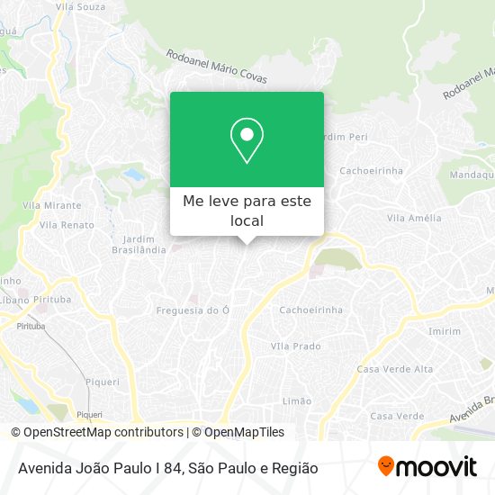 Avenida João Paulo I 84 mapa