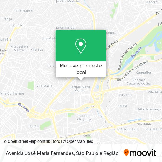 Avenida José Maria Fernandes mapa