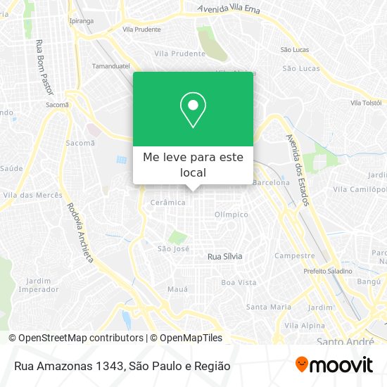 Rua Amazonas 1343 mapa
