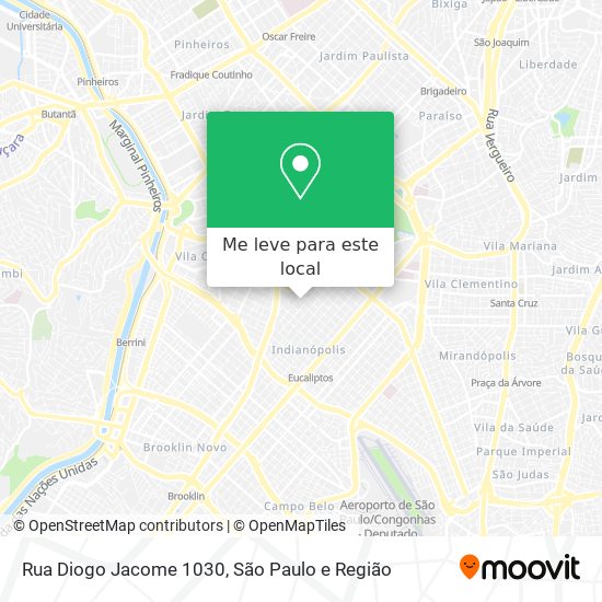 Rua Diogo Jacome 1030 mapa