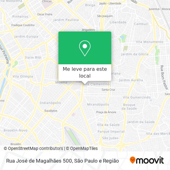 Rua José de Magalhães 500 mapa