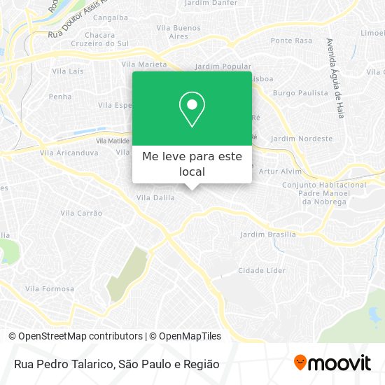 Rua Pedro Talarico mapa