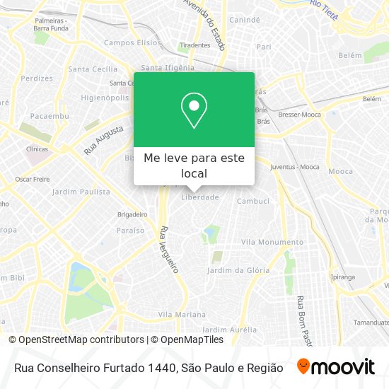 Rua Conselheiro Furtado 1440 mapa