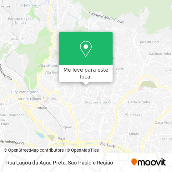 Rua Lagoa da Água Preta mapa