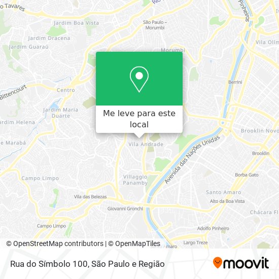 Rua do Símbolo 100 mapa