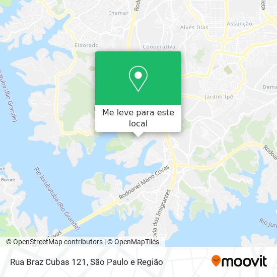 Rua Braz Cubas 121 mapa