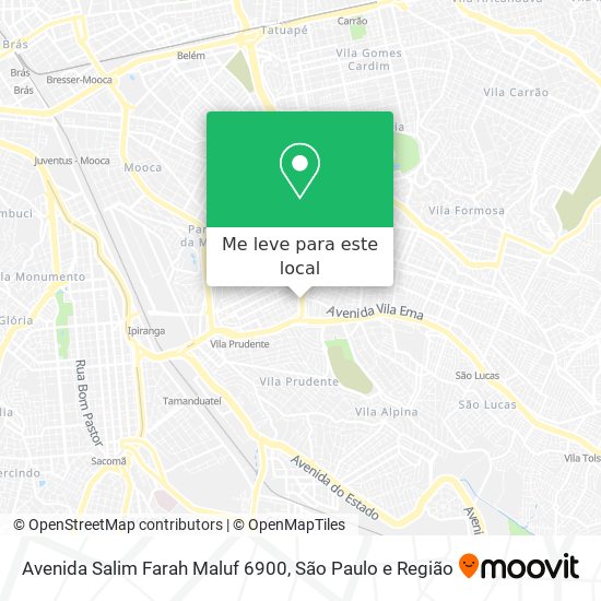 Avenida Salim Farah Maluf 6900 mapa