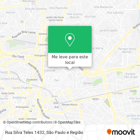 Rua Silva Teles 1432 mapa