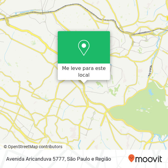 Avenida Aricanduva 5777 mapa