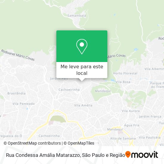Rua Condessa Amália Matarazzo mapa