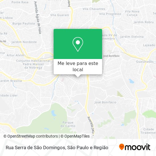Rua Serra de São Domingos mapa