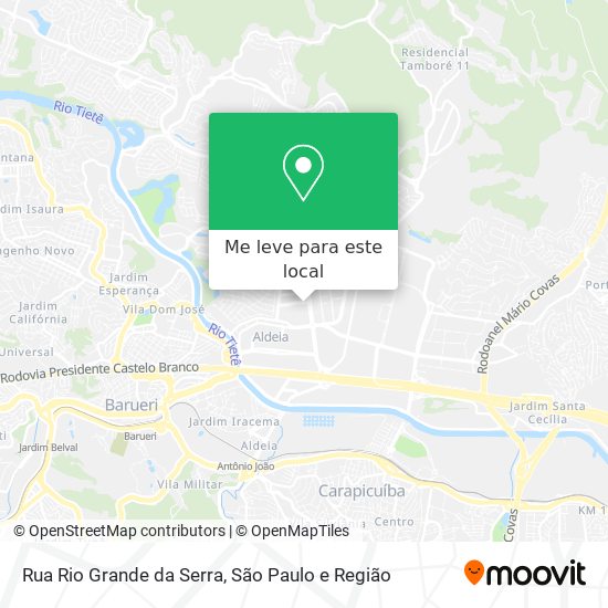 Rua Rio Grande da Serra mapa