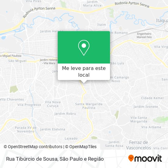 Rua Tibúrcio de Sousa mapa