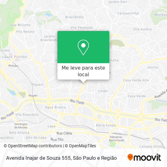 Avenida Inajar de Souza 555 mapa