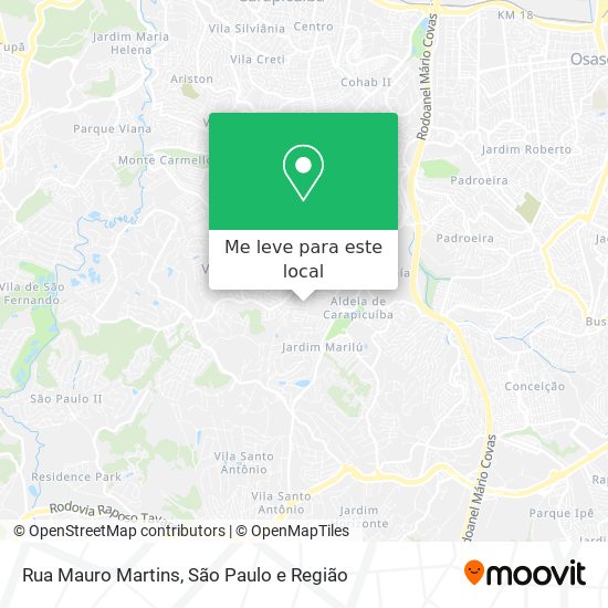 Rua Mauro Martins mapa