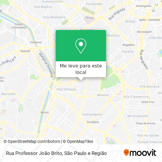 Rua Professor João Brito mapa