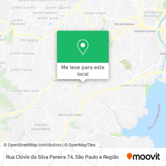 Rua Clóvis da Silva Pereira 74 mapa