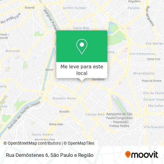 Rua Demóstenes 6 mapa