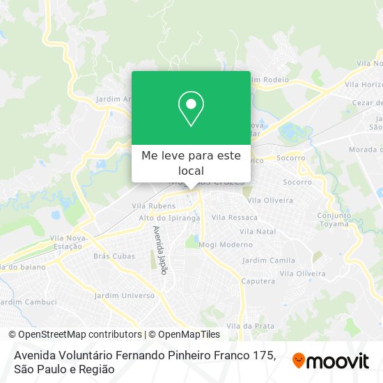 Avenida Voluntário Fernando Pinheiro Franco 175 mapa