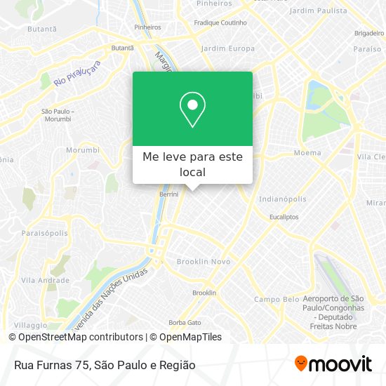 Rua Furnas 75 mapa