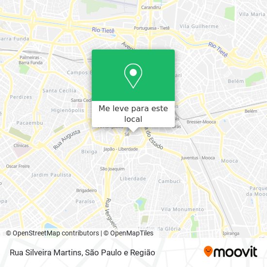 Rua Silveira Martins mapa